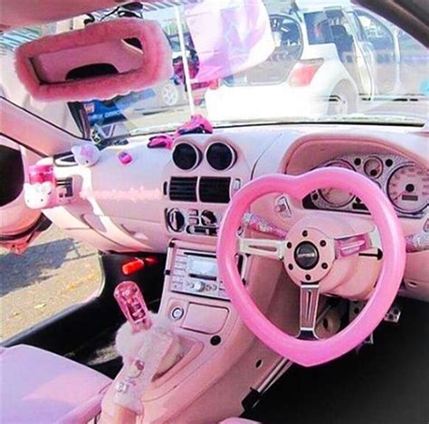 Retro Interior. . Pink interior car accessories